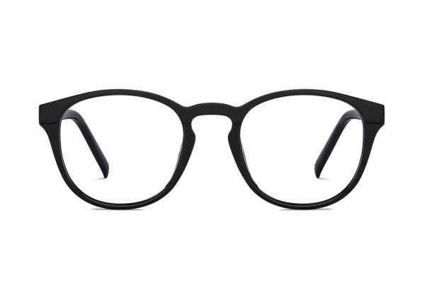 Black Full Rim Round Eyeglasses