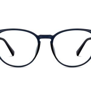 Blue Full Rim Round Eyeglasses
