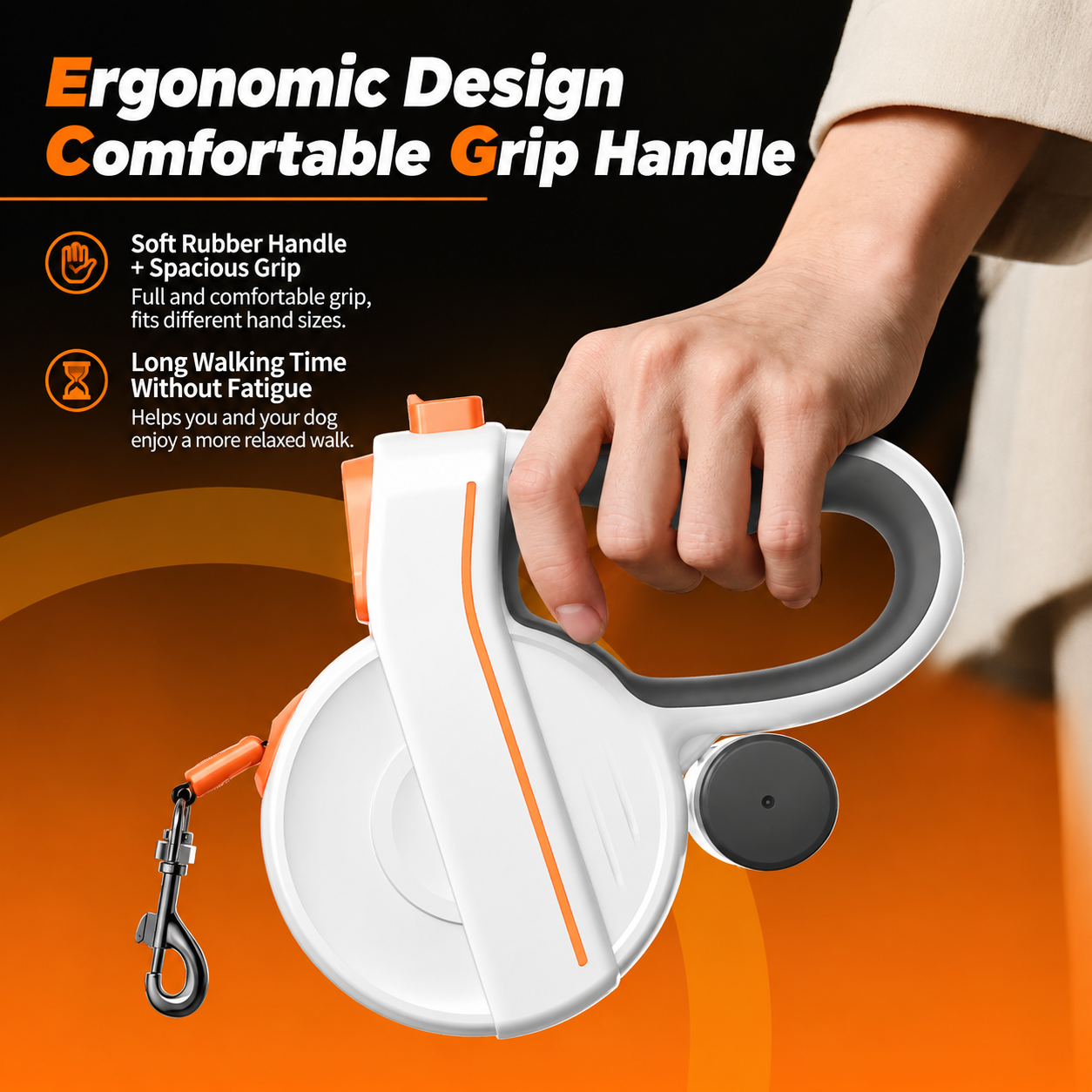 Retractable leash with LED light - Image 2